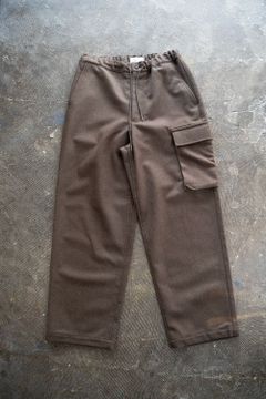【22AW】ウールフラノイージーパンツ(BROWN)