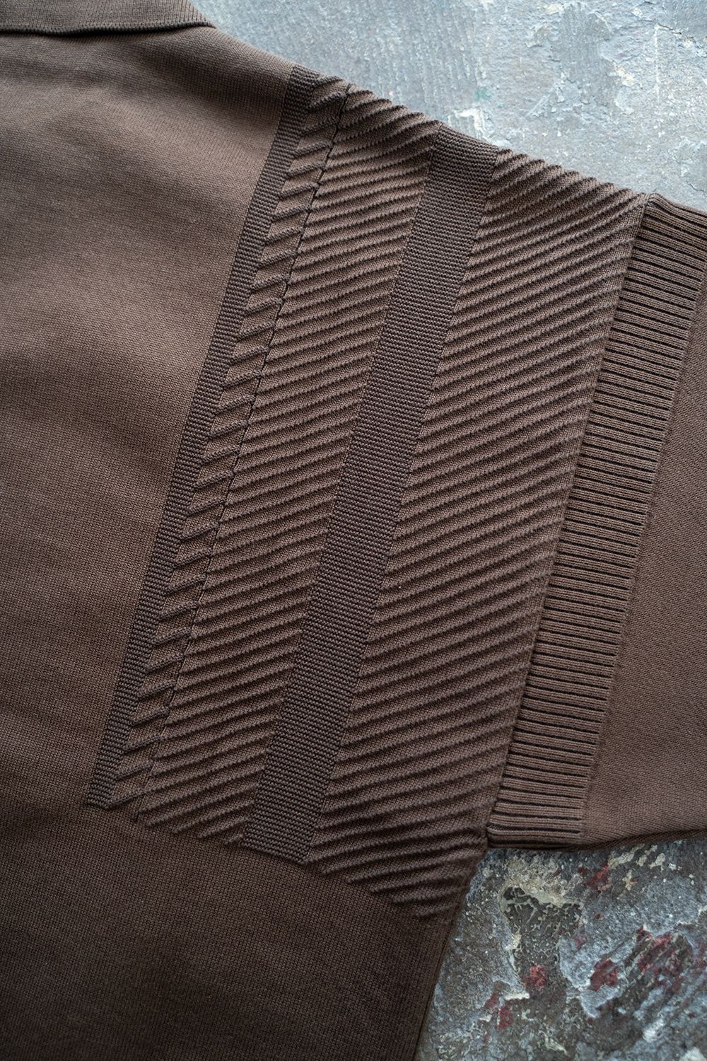 YASHIKI - 【ラスト1点】【24SS】Shunrin Skipper Knit(BROWN YASHIKI - 【ラスト1点】【24SS】Shunrin Skipper Knit(BROWN