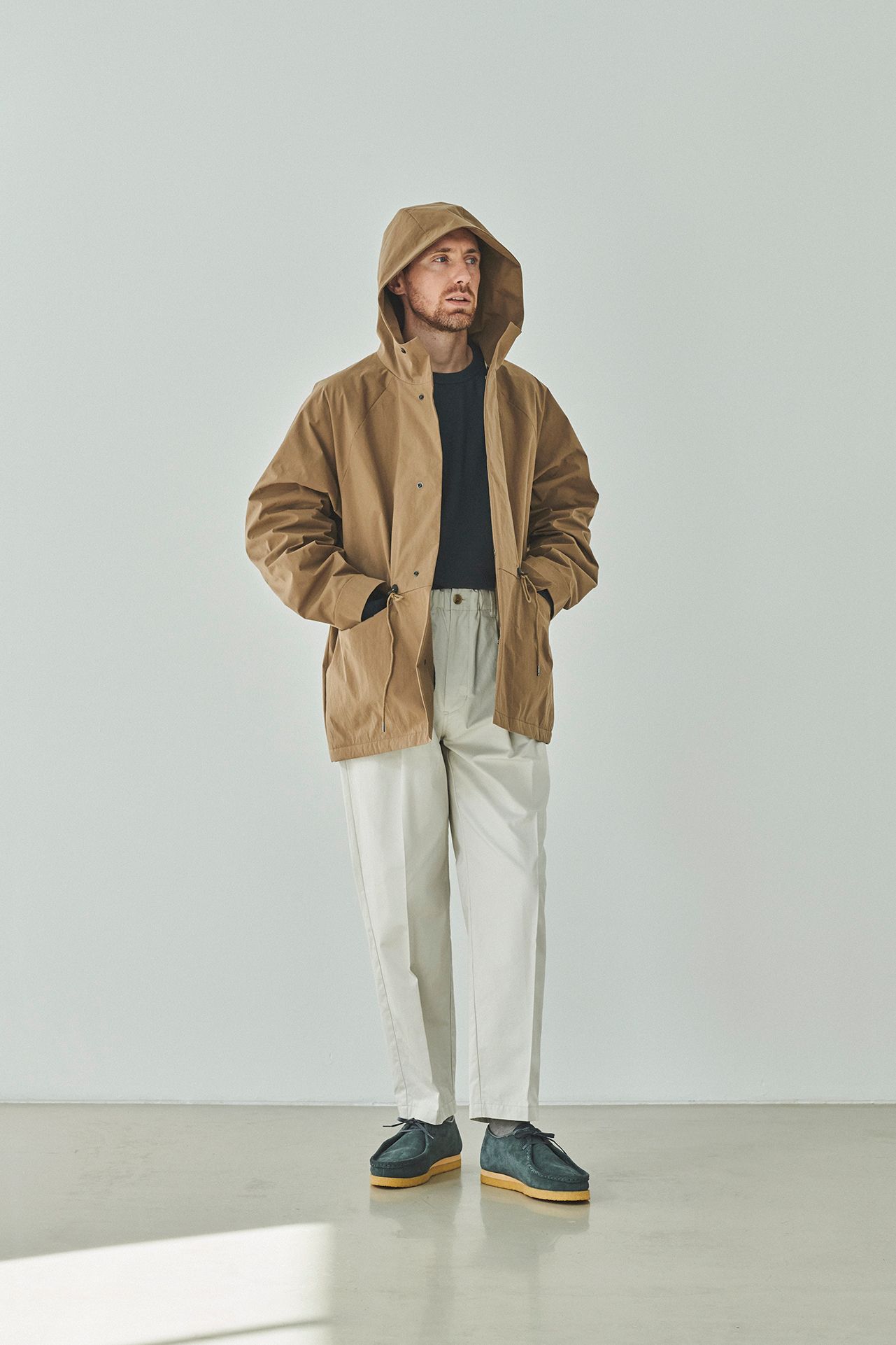 STILL BY HAND - 【ラスト1点】【22AW】ソロテックスフーデッドブルゾン(CAMEL) | Salty