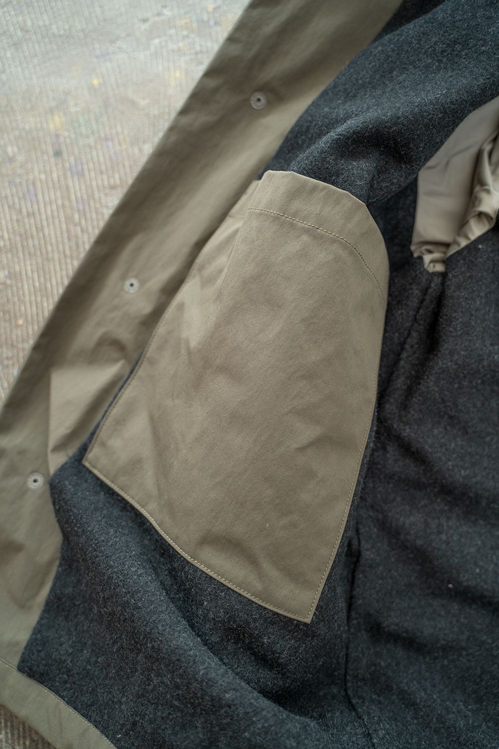 【ラスト1点】【22AW】ソロテックスフーデッドブルゾン(OLIVE)