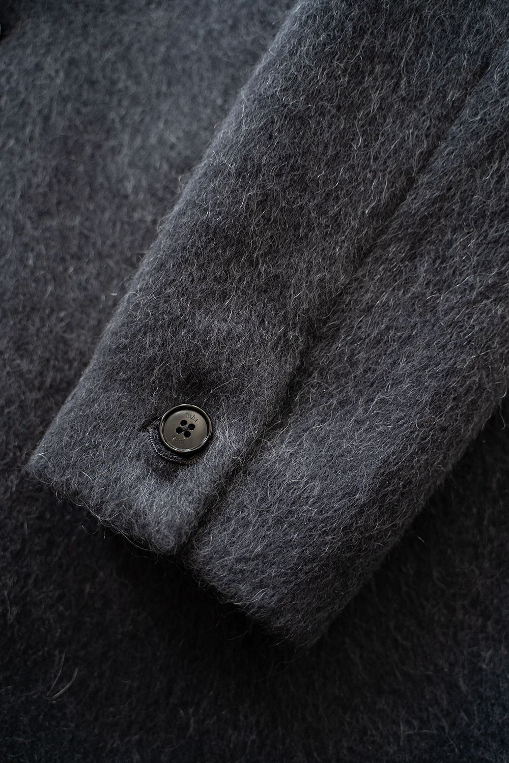 【25AW】Mohair Shaggy Long Jacket/モヘアシャギーロングジャケット(CHARCOAL)