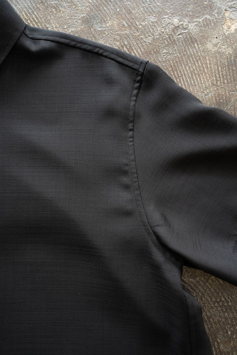 【ラスト1点】【25SS】Sheer Sharkskin SS Shirt/シアーシャークスキンシャツ(BLACK)