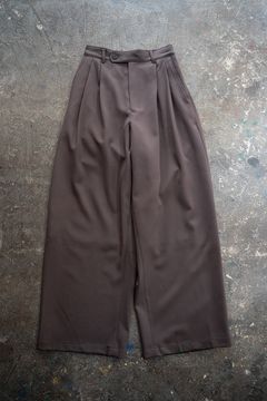 【ラスト1点】【26SS】2Tuck Wide Easy Pants/2タックワイドイージーパンツ(BROWN)