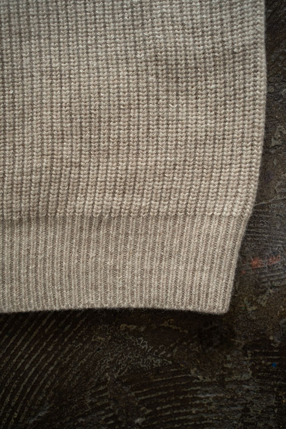 【ラスト1点】【24AW】ウール×シルクハイネックニット(BEIGE)