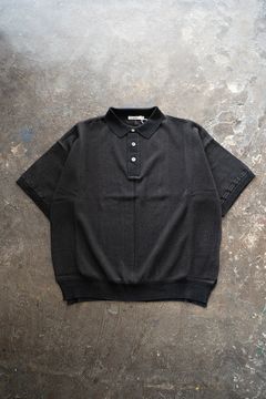 【ラスト1点】【25SS】Umiiro Knit Polo(BLACK)