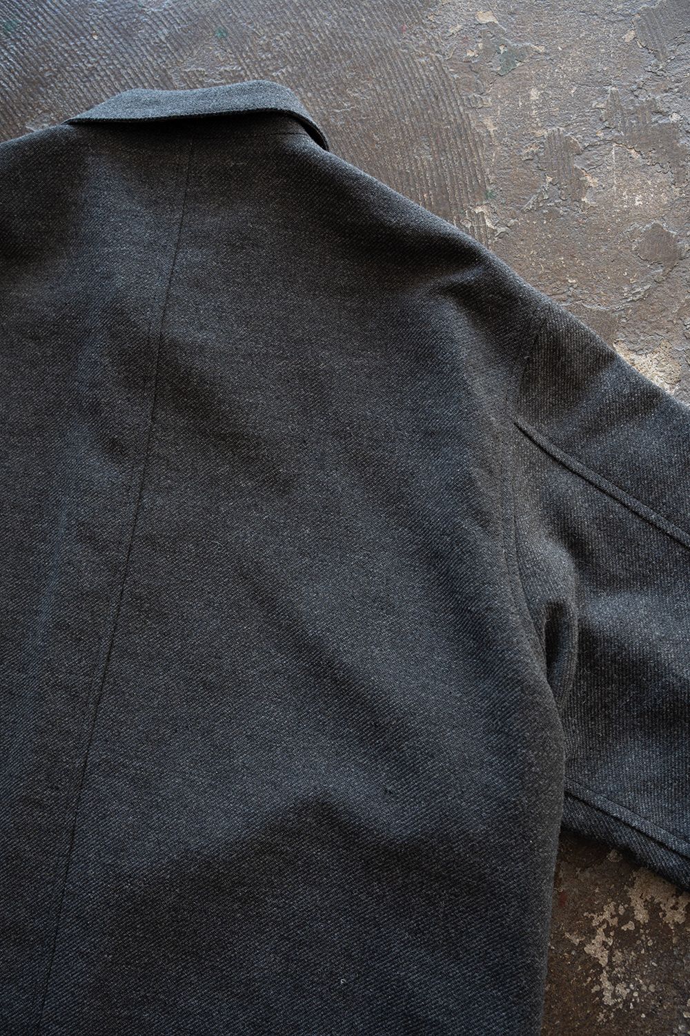 【26AW】コットン×ウールカルゼカバーオール(GREY)