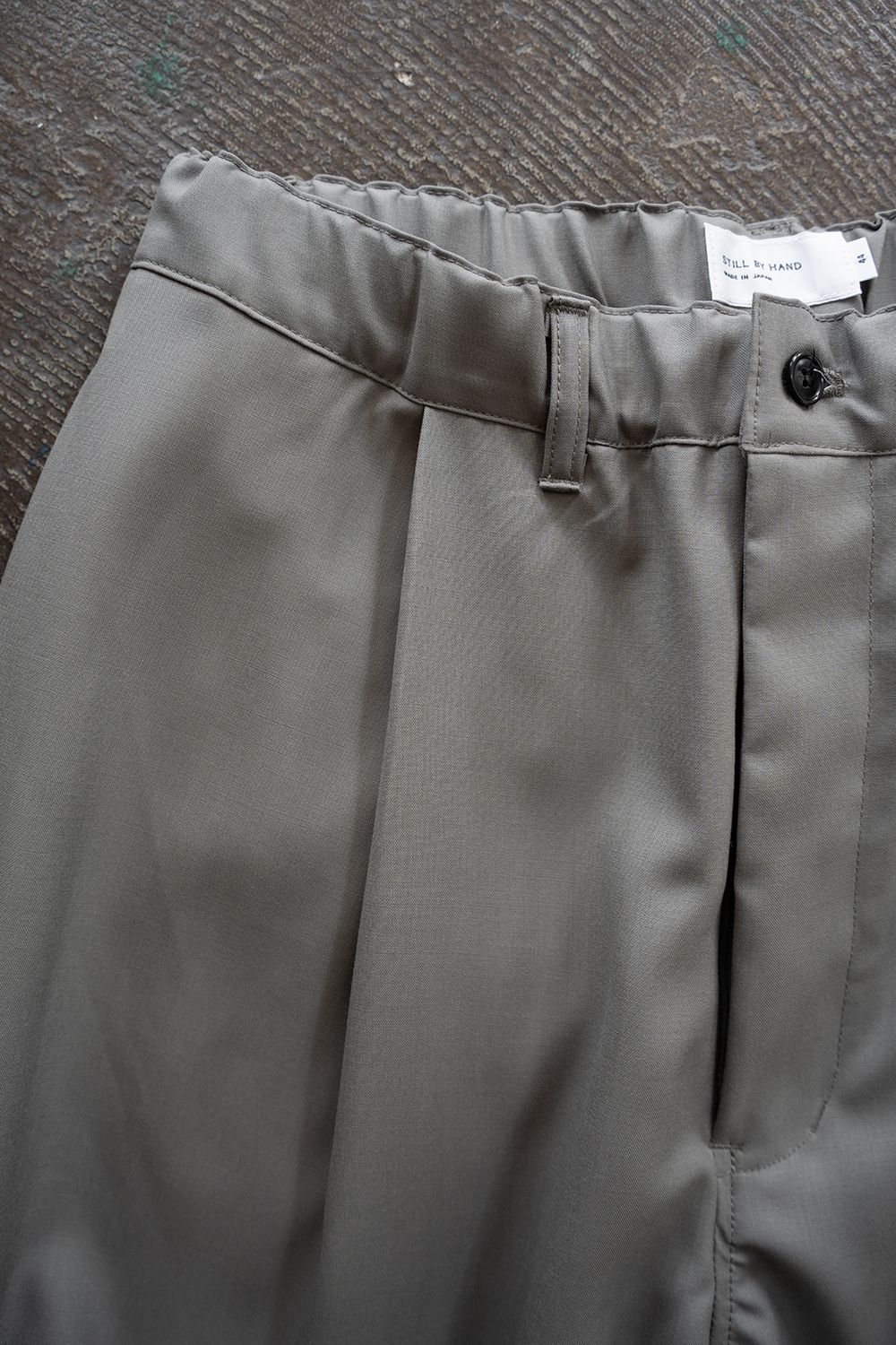 【26SS】ウォッシャブルウールイージースラックス(GREY)