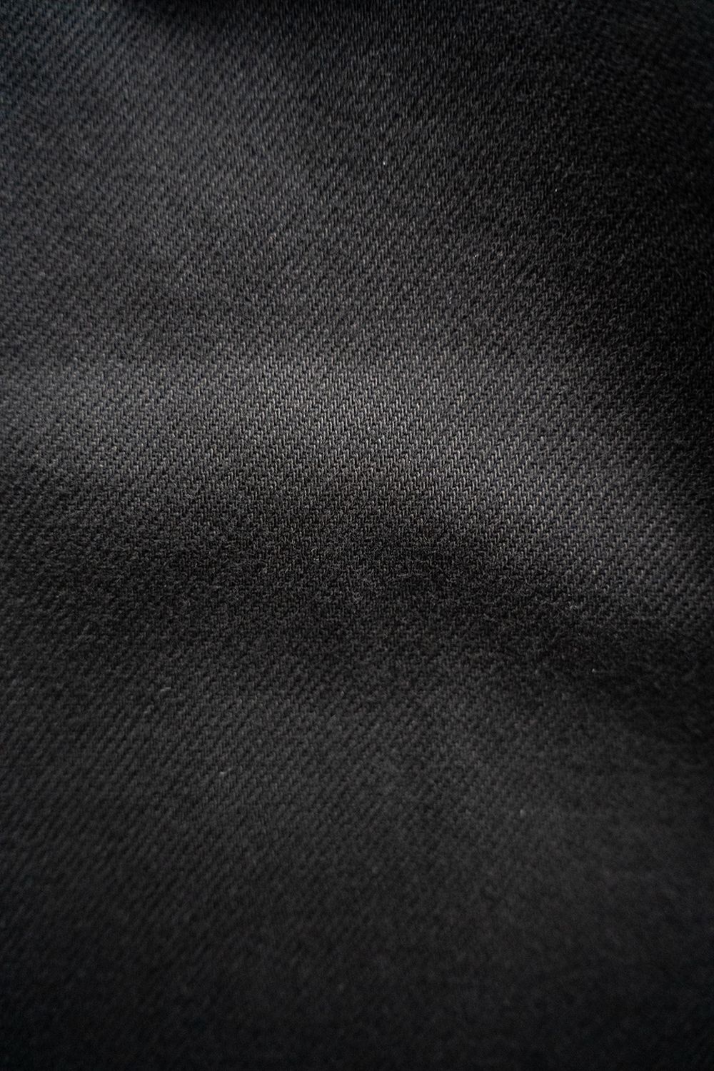 【25AW】ディープタックコットンツイルテーパードパンツ(BLACK)