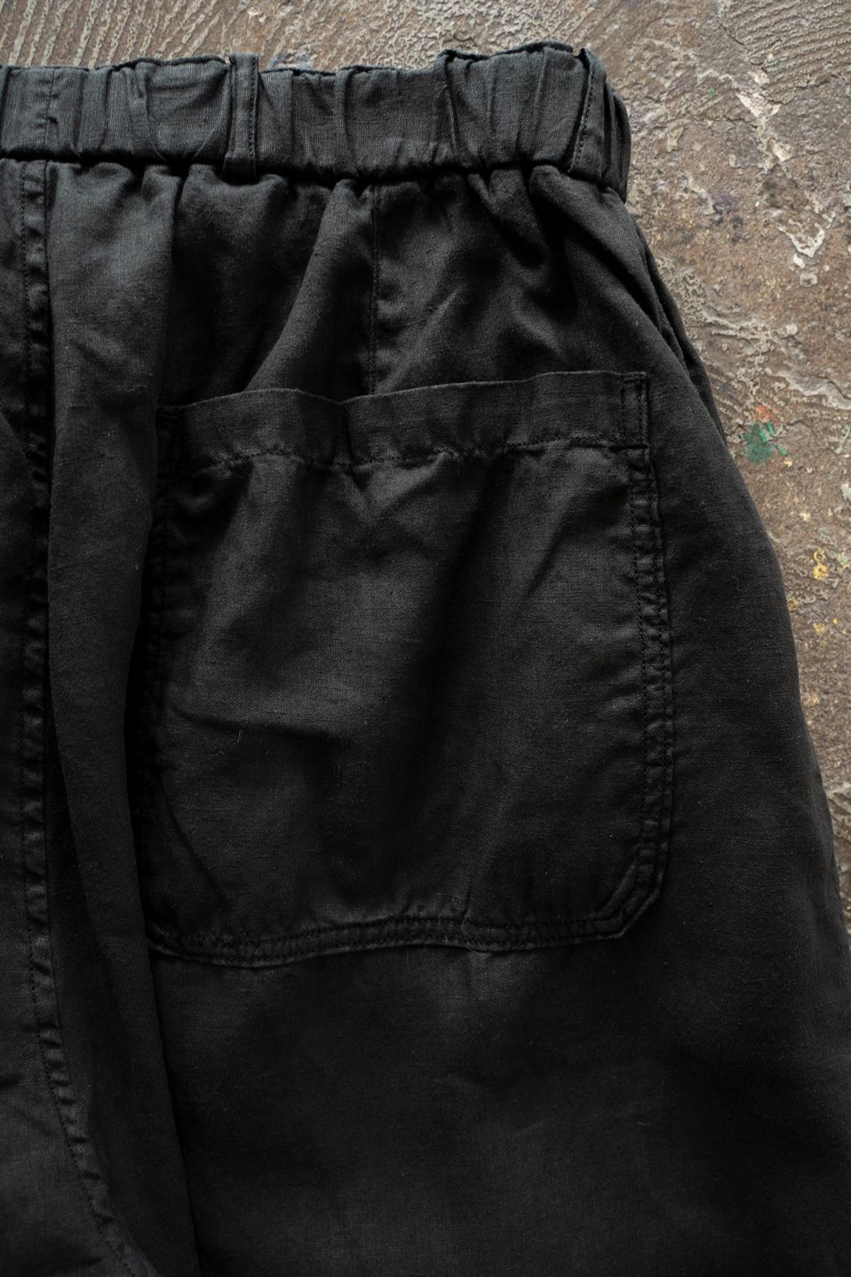 大麻ワイドパンツ(黒)