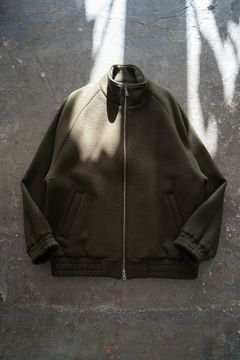 【24AW】Melton Track Jacket/メルトントラックジャケット(OLIVE)