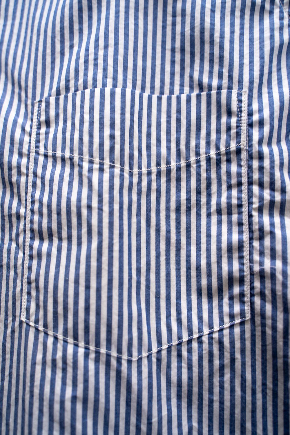 【ラスト1点】スビンコットンタイプライターレギュラーカラーシャツ(LONDON STRIPE)