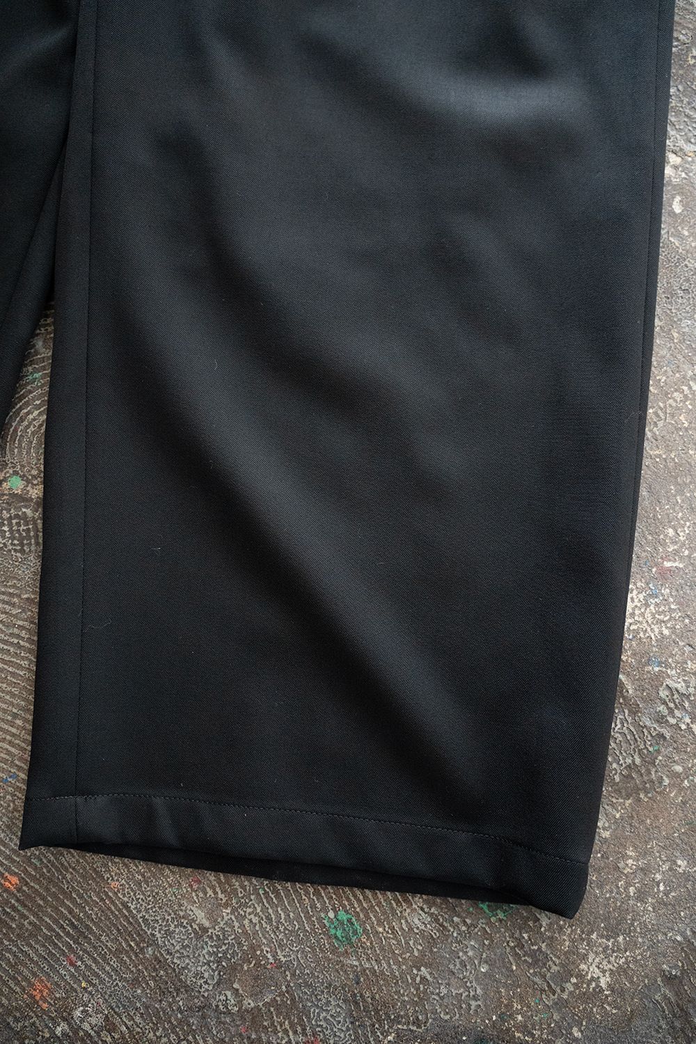 【26SS】2Tuck Wide Easy Pants/2タックワイドイージーパンツ(BLACK)