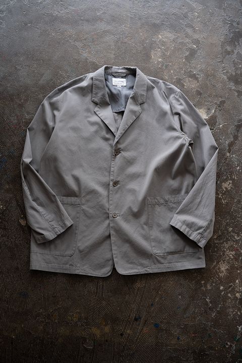 【26SS】ガーメントダイ3Bジャケット(SMOKE GREY)