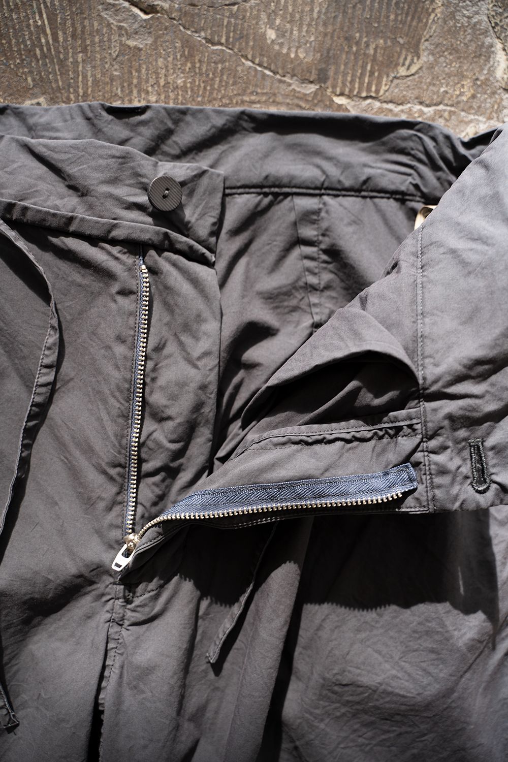 【ラスト1点】【22SS】Back Seam Garment Dyed Pants(SLATE)