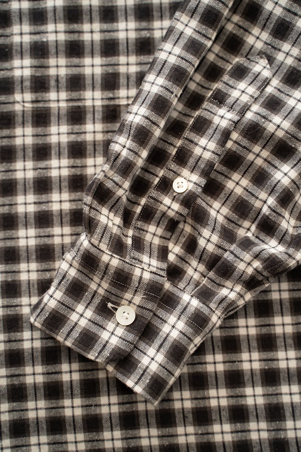 【26AW】Cotton Silk Check Shirts(CHARCOAL CHECK)