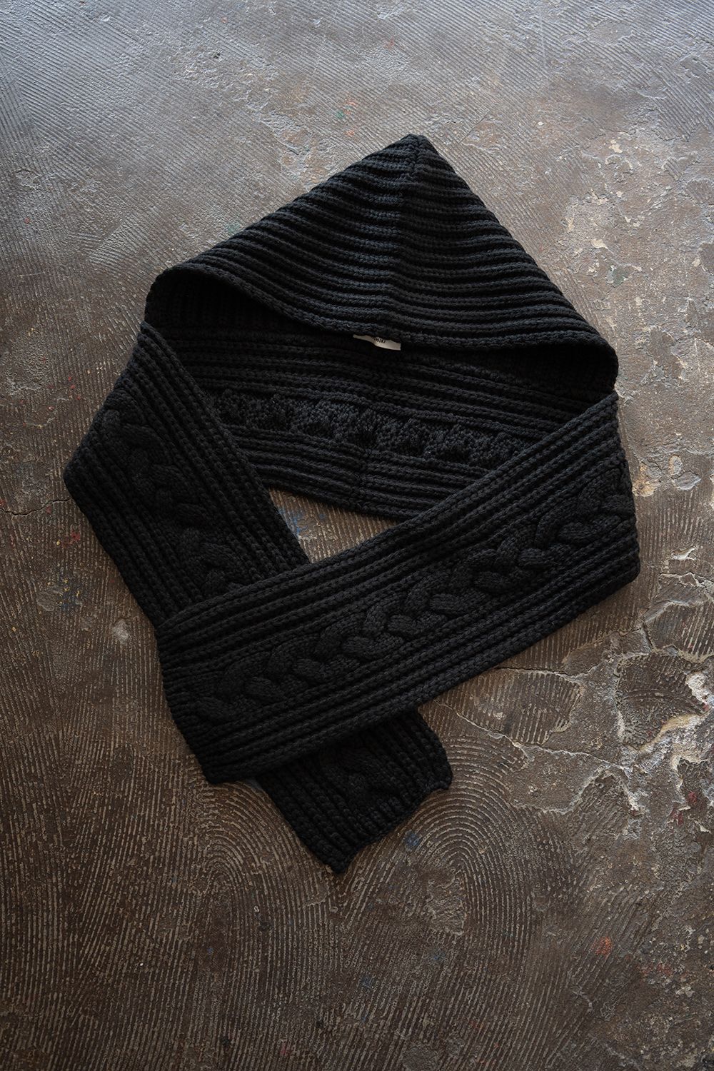 【26AW】Kanya Hooded Scarf(BLACK)