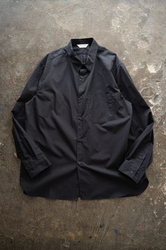 【26SS】ブロードレギュラーカラーシャツ(NAVY STRIPE)