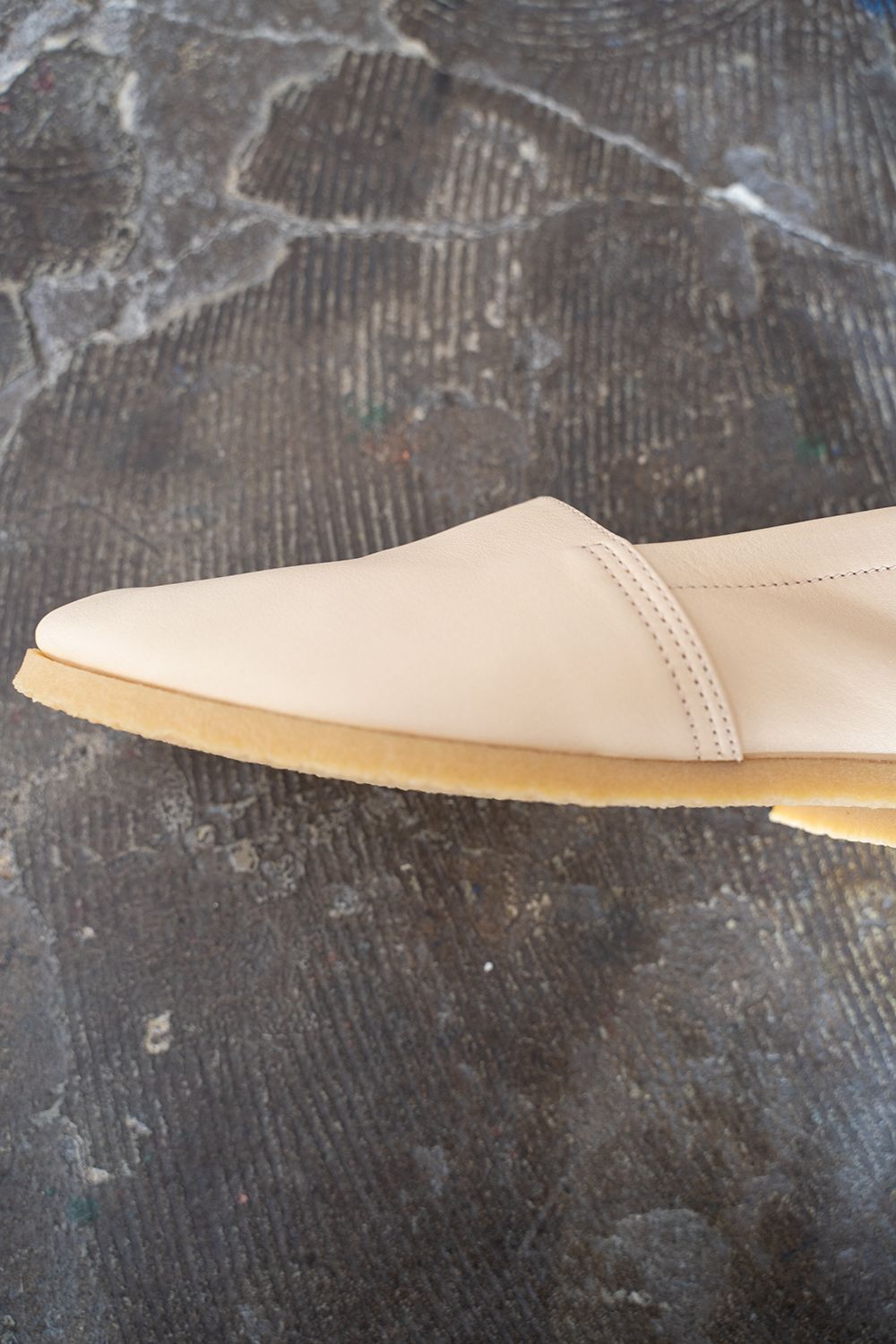 【ラスト1点】【22SS】ノンクロムレザースリッポン(CREAM)