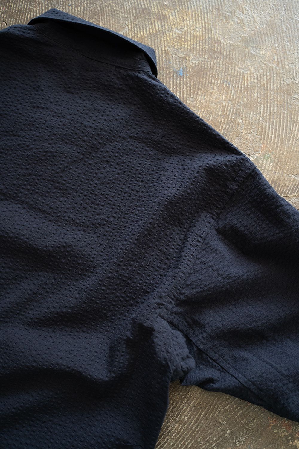 【25SS】"week s/s"pajama【セットアップ】(seersucker NAVY)