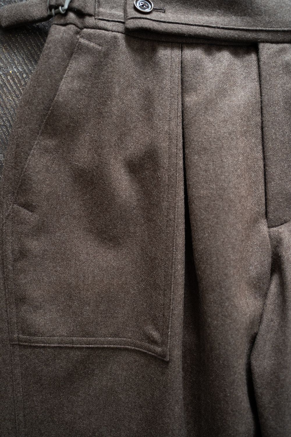 【ラスト1点】2-Tack Flannel Baker Pants/2タックフランネルベイカーパンツ(BROWN)