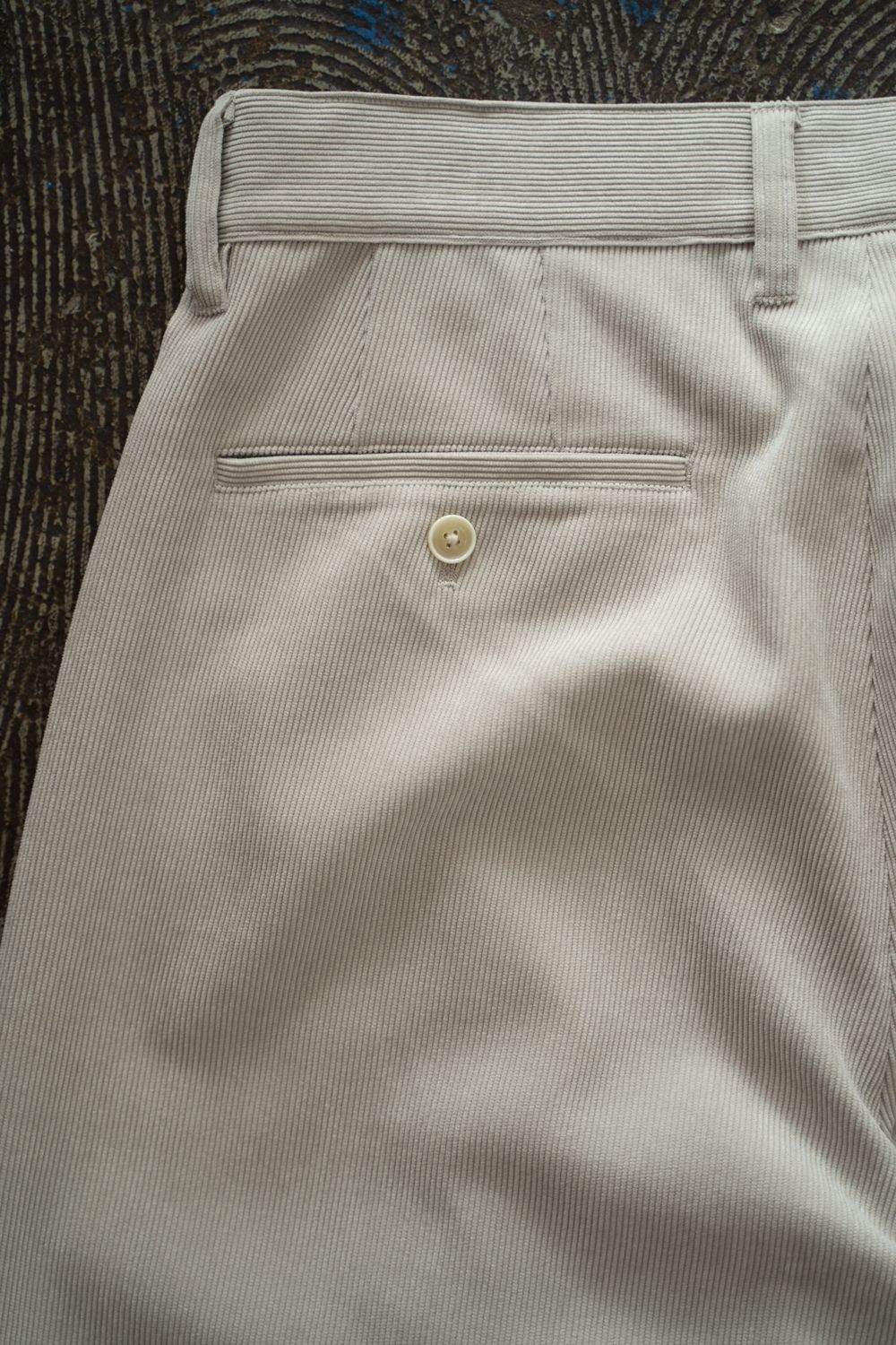 【26AW】2-Tack Corduroy Baggy Trousers/2タックコーデュロイバギートラウザーズ(LIGHT BEIGE)