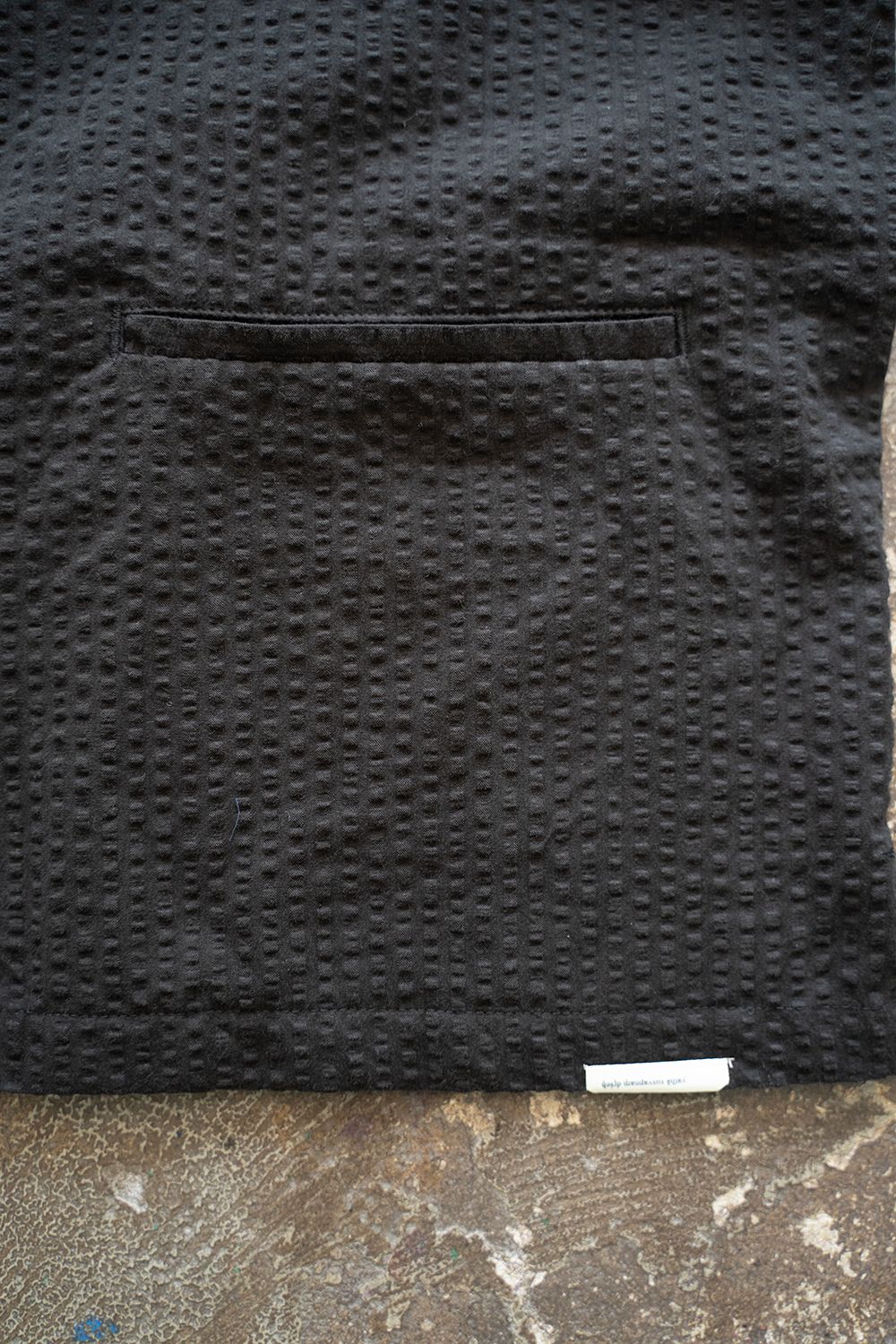 【25SS】"week s/s"pajama【セットアップ】(seersucker BLACK)