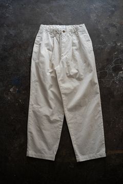 【ラスト1点】【23AW】ピーチ起毛コットンツイルイージーパンツ(ECRU)