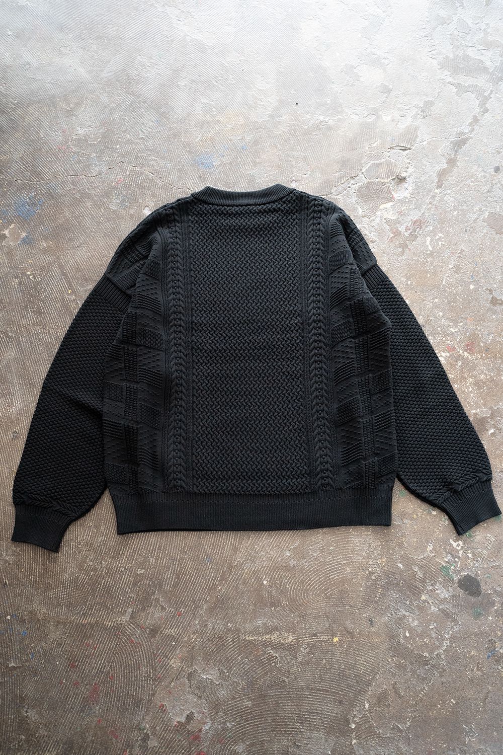 YASHIKI - 【ラスト1点】【22AW】Arare Knit(BLACK) | Salty