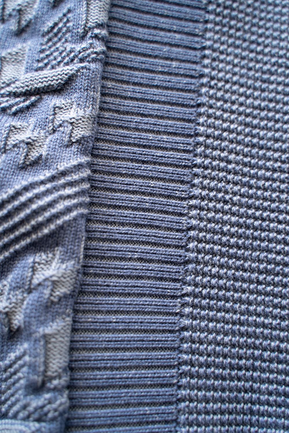 YASHIKI - 【23SS】Hanadoki Knit(SMOKY BLUE) | Salty