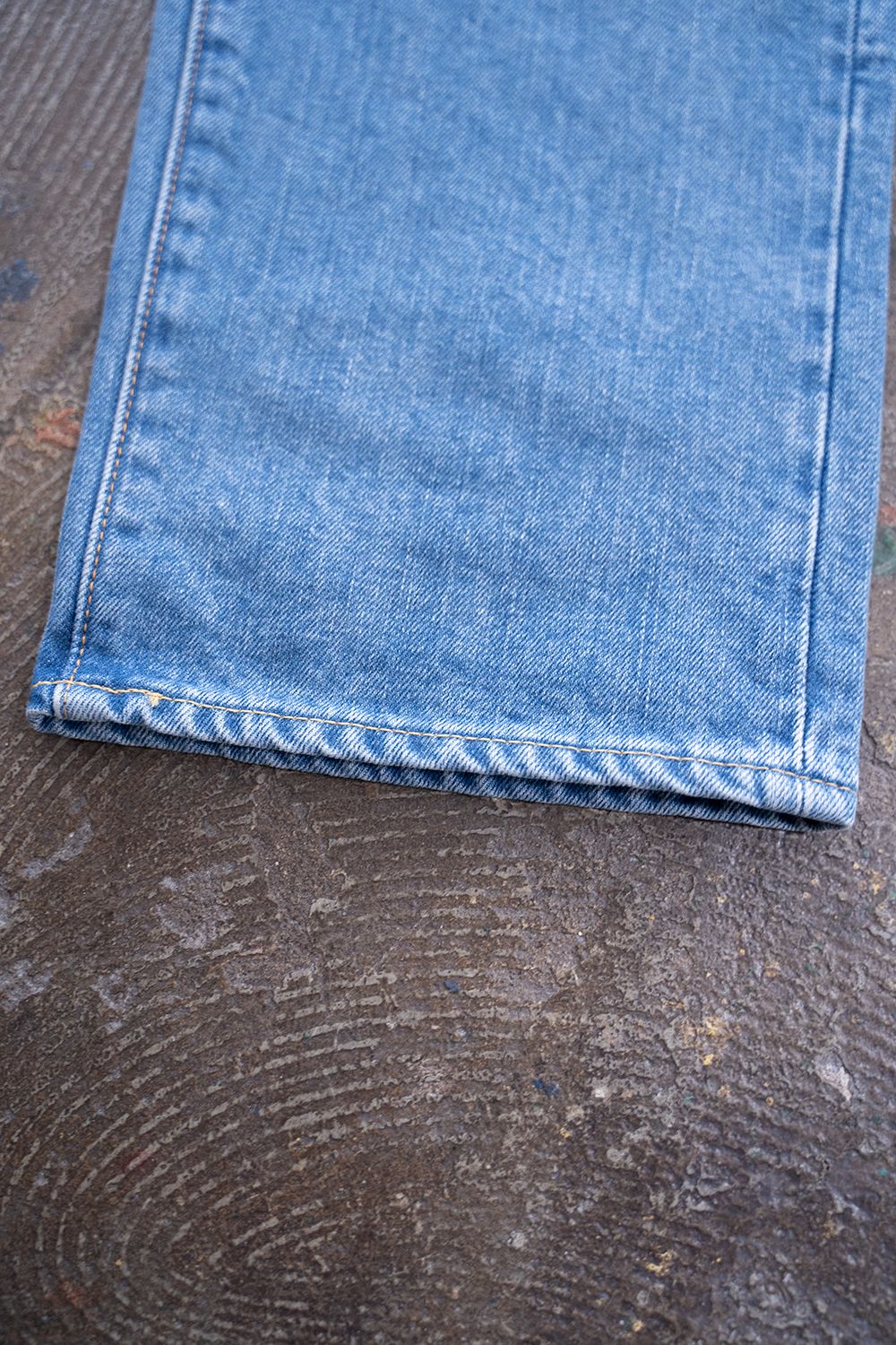【ラスト1点】本藍スビンコットン13.5ozストレートデニム(MIDIUM BLUE)