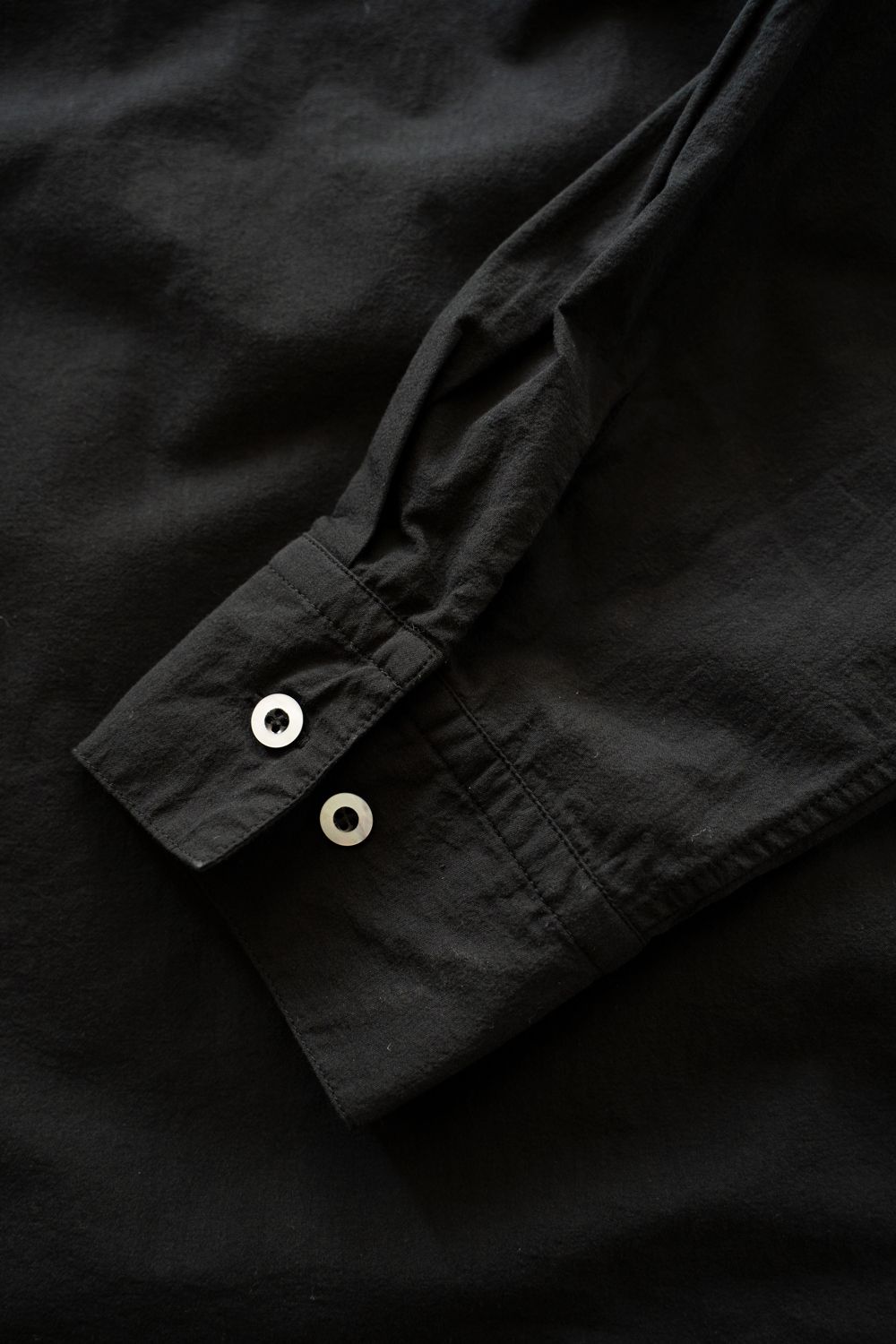 強撚OCブロードシャツ(黒)