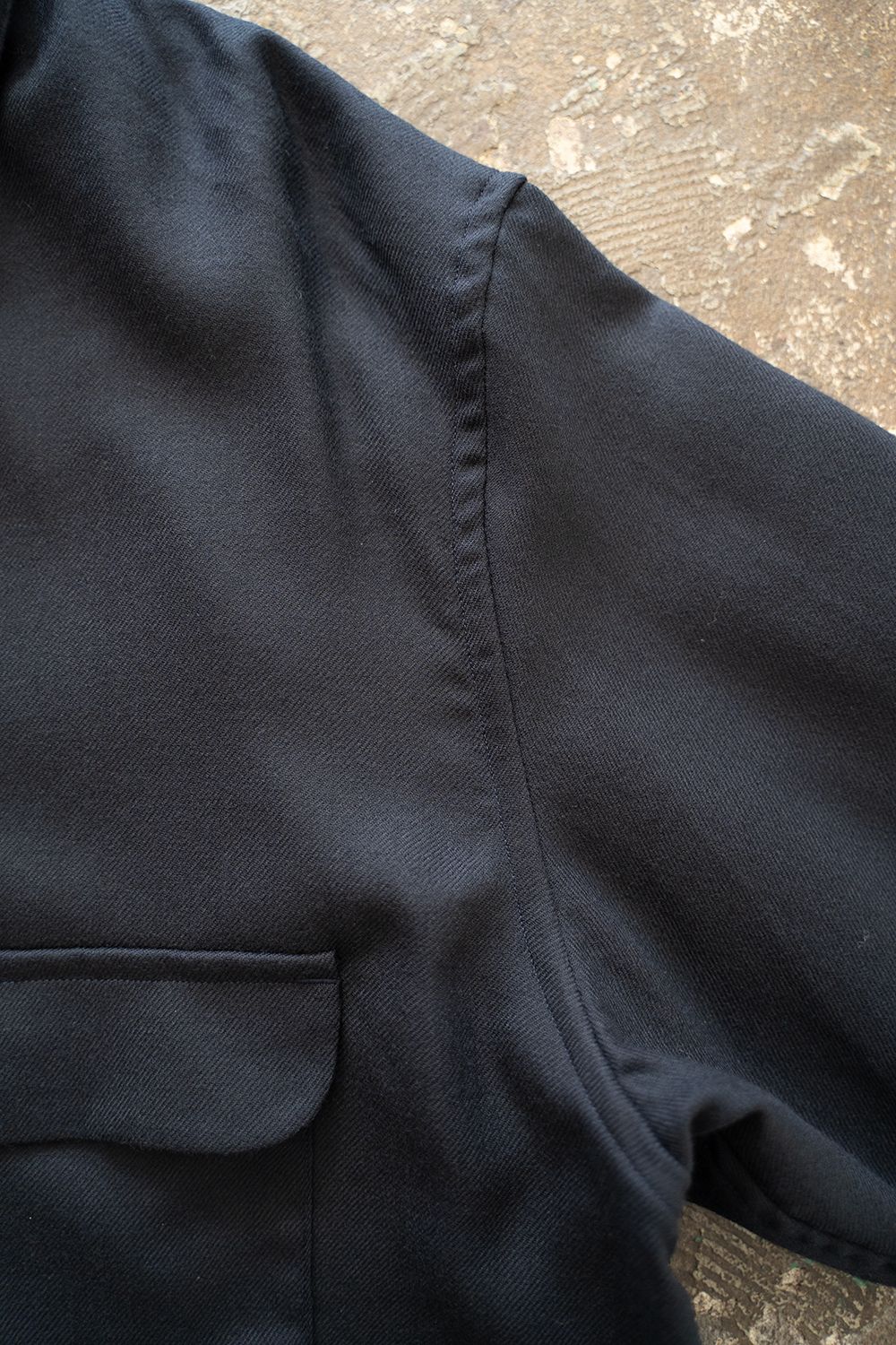 【ラスト1点】【24AW】Super120'sウールシャツ(DARK NAVY)