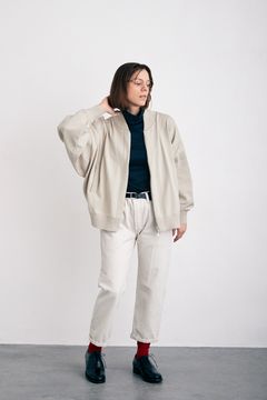 【ラスト1点】【24SS】Mebuki Knit Blouson(PEARL GRAY)