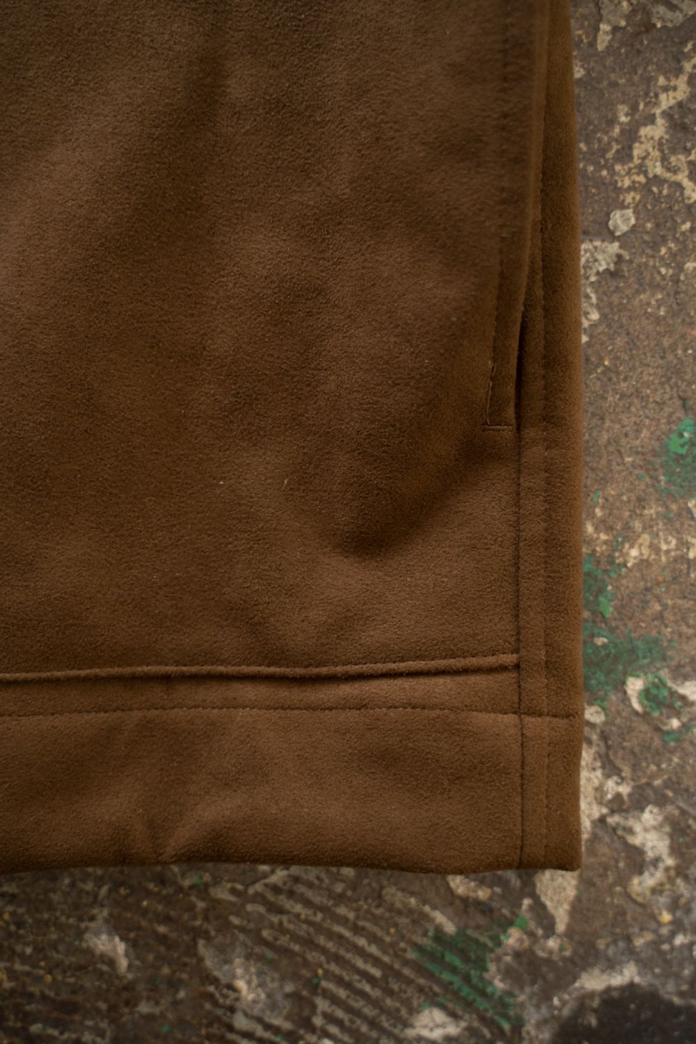 【ラスト1点】【26AW】フェイクスウェードブルゾン(BROWN)