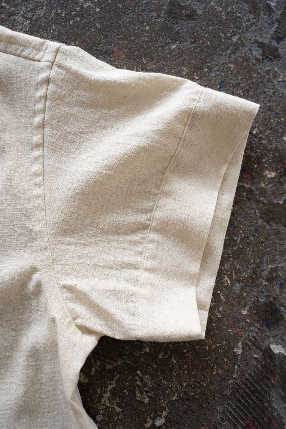 【26SS】"joint(short)"pajama【オールインワン】(washed cotton hemp NATURAL)
