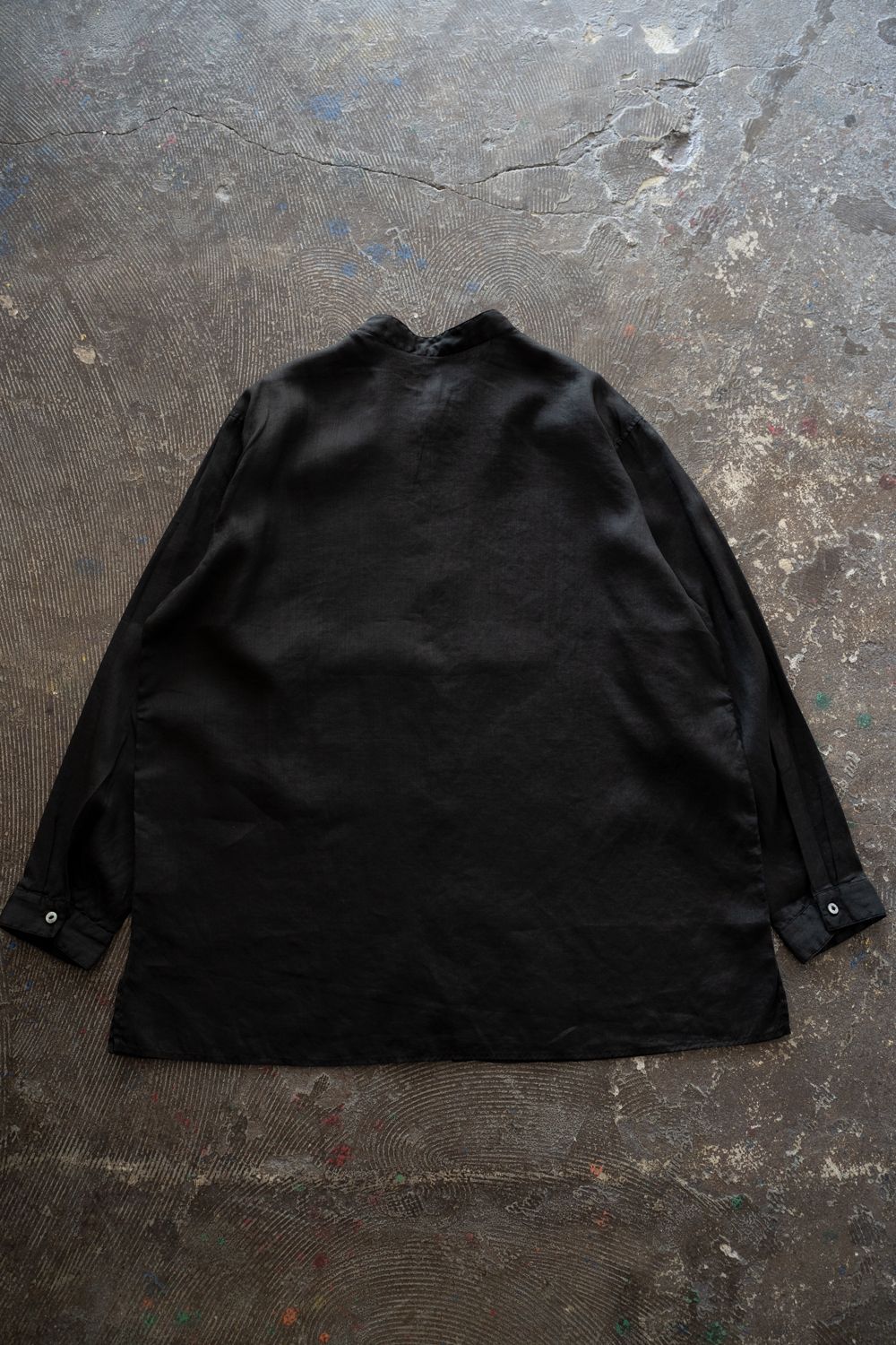 ラミーシルクシャツ(黒)