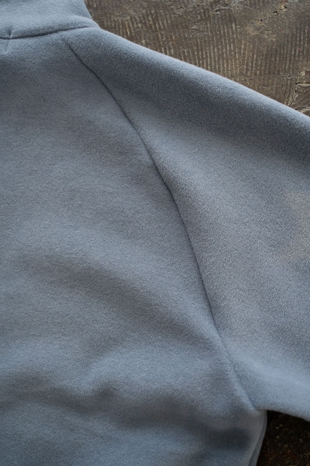 【ラスト1点】【23AW】Half Zip Layered Pull Over/ハーフジップレイヤードプルオーバー(ICELAND BLUE)