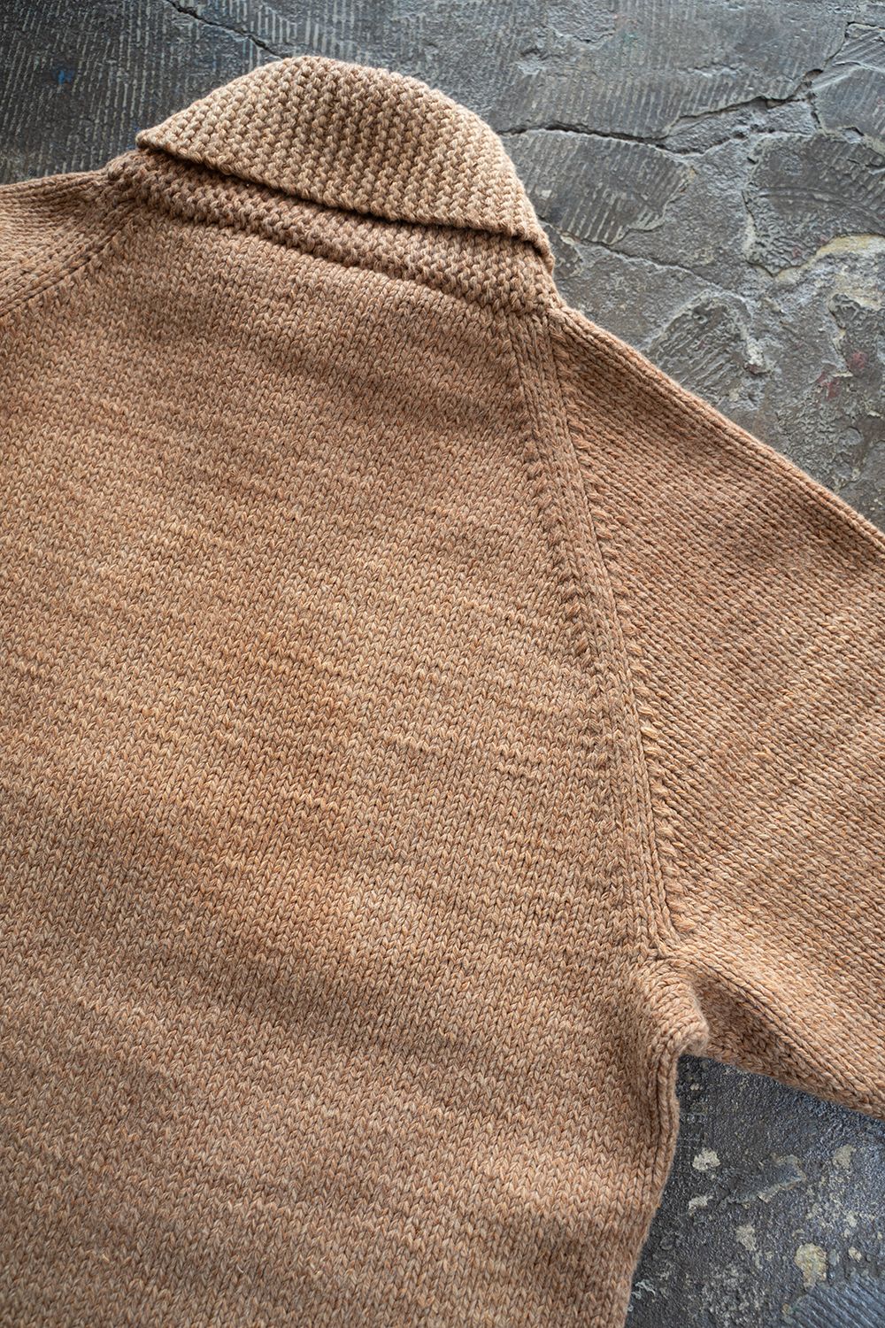 【Sサイズ】Cotton/Papar/Wool HAND KNITTING cowichan sweater(KAKISHIBU)