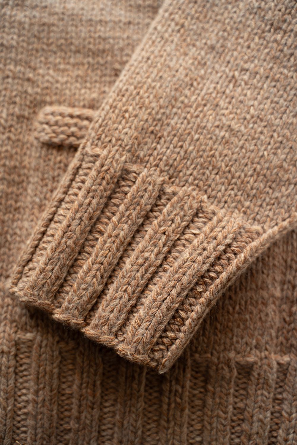 【Sサイズ】Cotton/Papar/Wool HAND KNITTING cowichan sweater(KAKISHIBU)