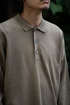 Yonaga Knit Polo(GREIGE)