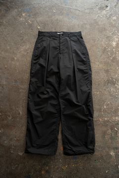 【26SS】2-Tack Puckering Wide Pants/2タックパッカリングワイドパンツ(BLACK)