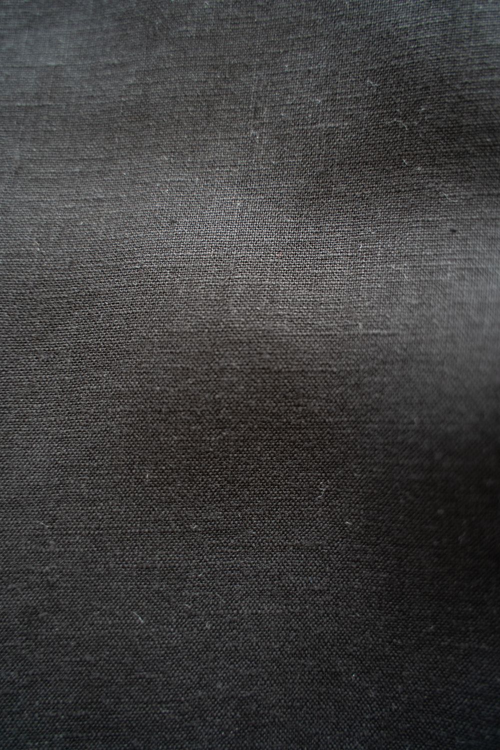 【ラスト1点】【22SS】French Linen Open Collar Shirt/フレンチリネンオープンカラーシャツ(BLACK)