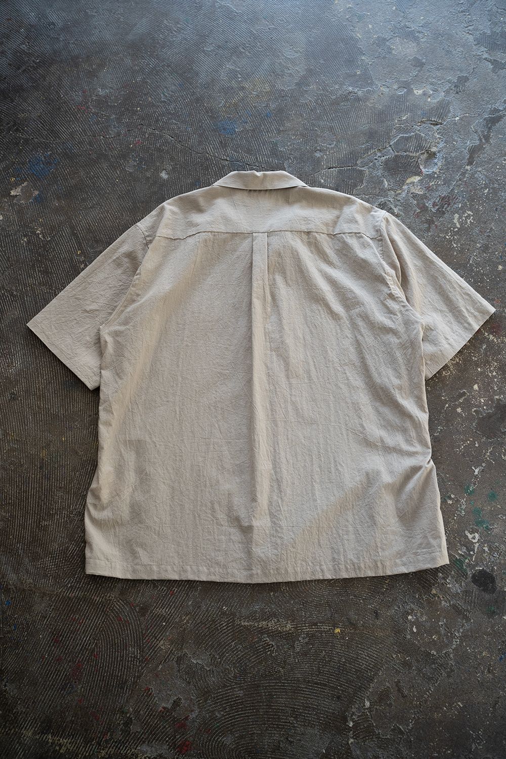 【KAPTAINSUNSHINE】23SS リネンシルクオープンカラーシャツ