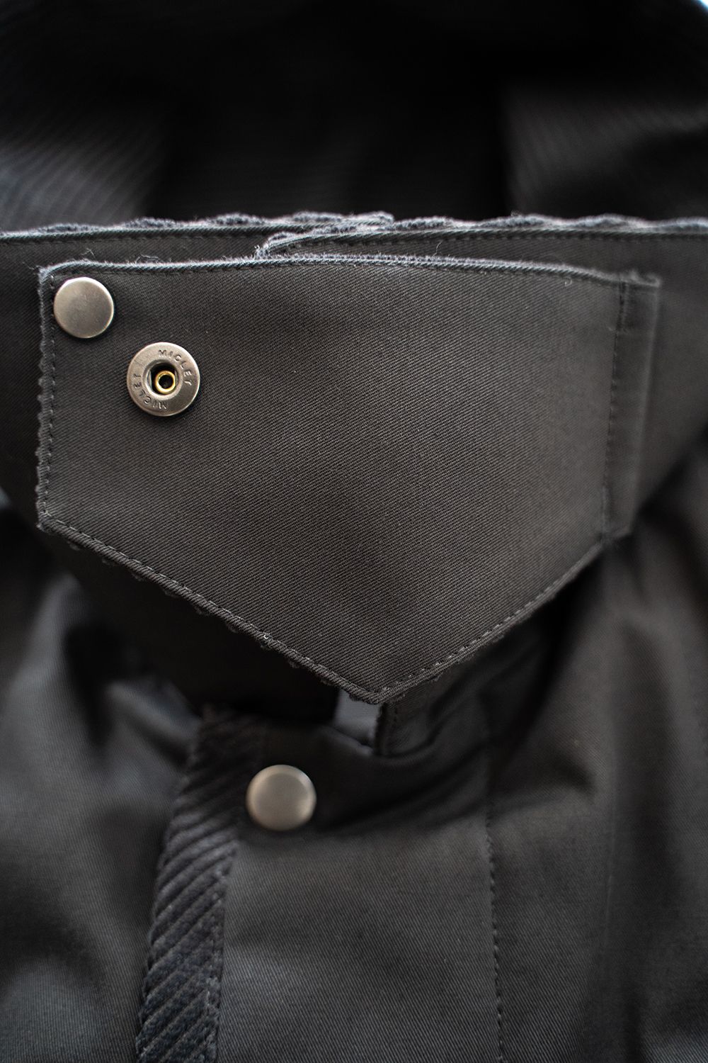 【25AW】コーデュロイ切り替えシンサレートキルティングブルゾン(BLACK)
