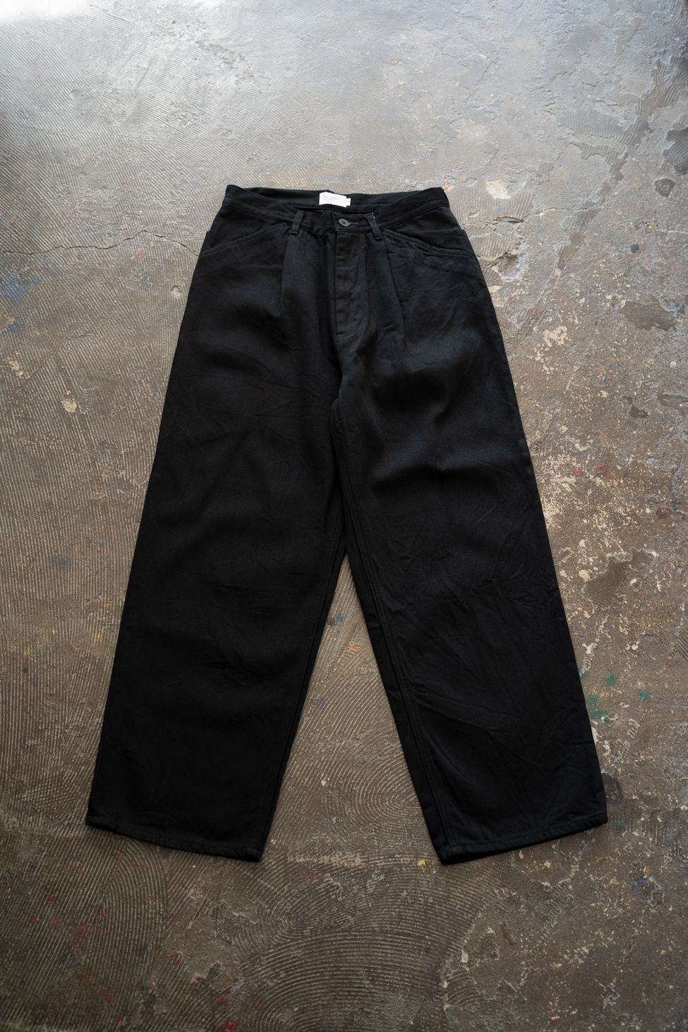 【25AW】12ozデニムワンタックパンツ(BLACK)