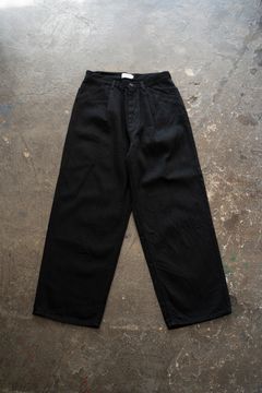 【25AW】12ozデニムワンタックパンツ(BLACK)