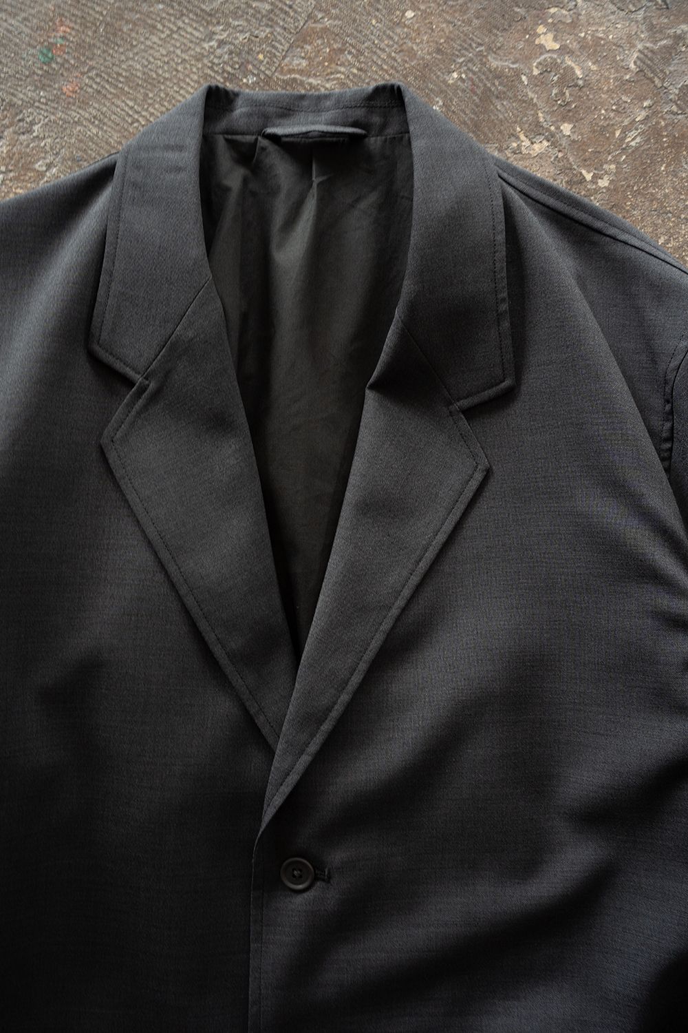 【ラスト1点】【26AW】モヘア混2Bジャケット(CHARCOAL)
