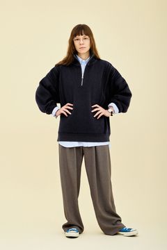 【25AW】Fuyushigure Half Zip Knit(DARK NAVY)