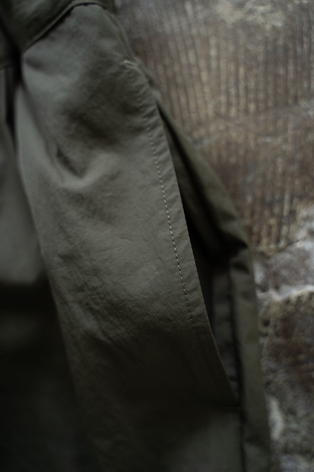 【ラスト1点】【25SS】ナイロン2タックイージーパンツ(DARK OLIVE)