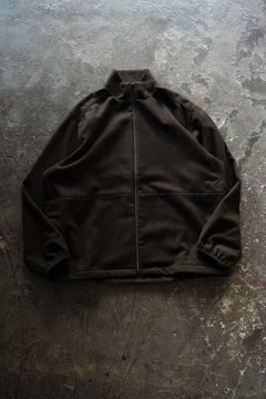 【26AW】カシミア混ジップブルゾン(DARK BROWN)